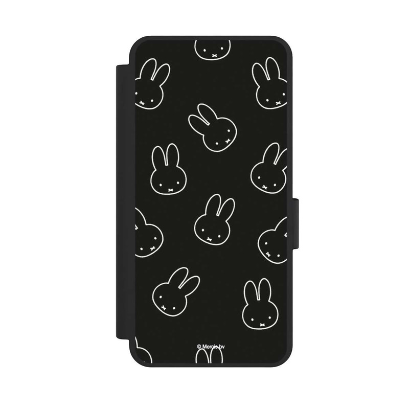 Galaxy S25 Edge NIVOflip Miffy Pattern Black