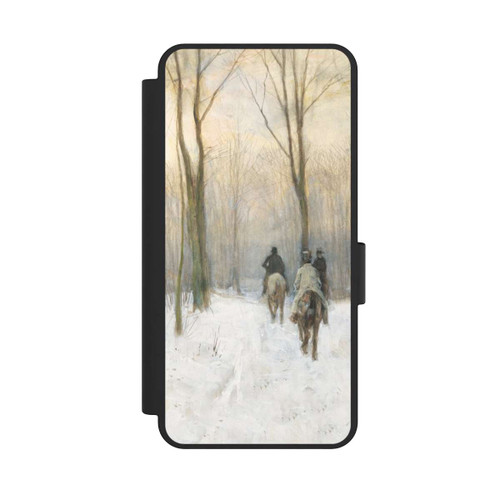 Samsung Galaxy S25 Edge NIVOflip Reiter im Schnee im Haager Wald