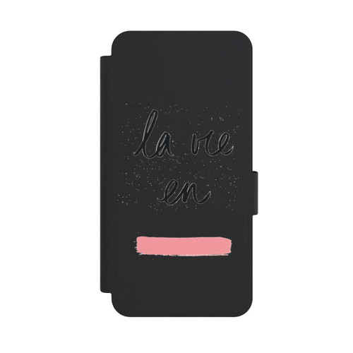 Samsung Galaxy S25 Edge NIVOflip La vie en Pink Transparent