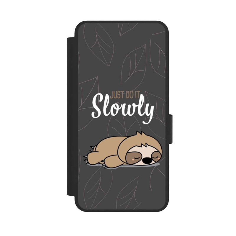 Galaxy S25 Edge NIVOflip Just Do It Slowly Sloth Grey