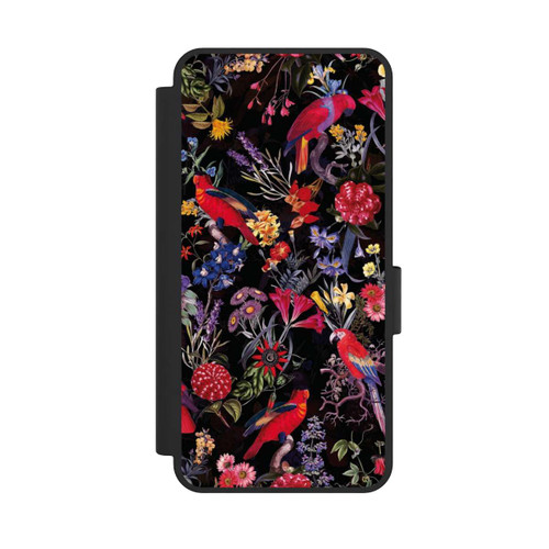 Samsung Galaxy S25 Edge NIVOflip Dark Flowers and Parrots