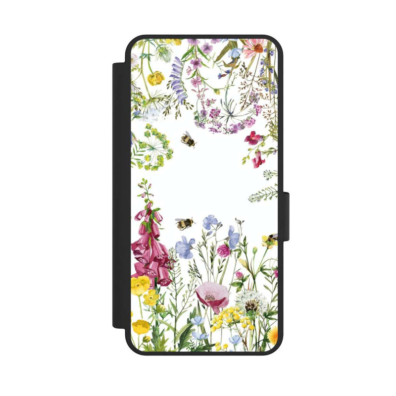 Galaxy S25 Edge NIVOflip Cadre de fleurs sauvages des prés d'été