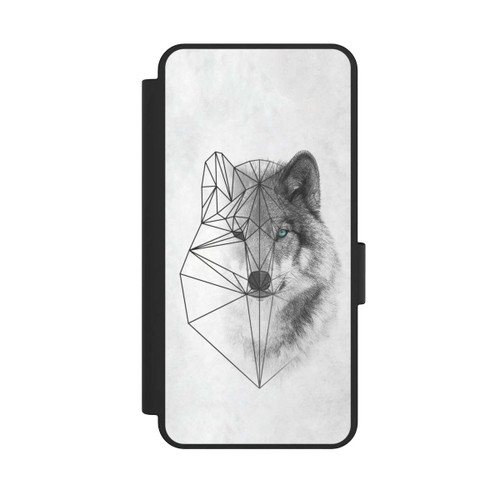 Samsung Galaxy S25 Edge NIVOflip Polygonaler Wolf