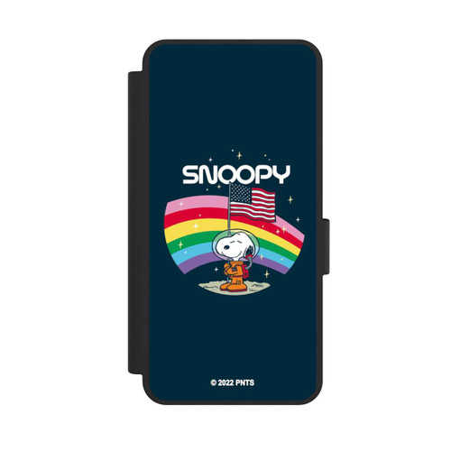 Samsung Galaxy S25 Edge NIVOflip Snoopy Weltraumreisender Regenbogen