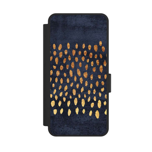 Samsung Galaxy S25 Edge NIVOflip Muster Gold und Marine