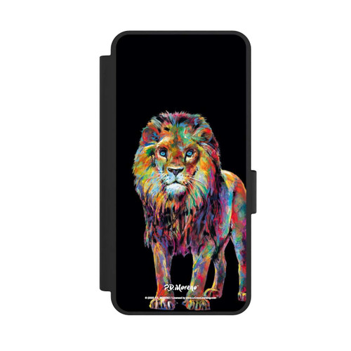 Samsung Galaxy S25 Edge NIVOflip Löwe Bunte Kunst von P.D. Moreno