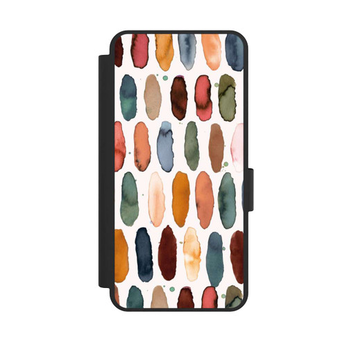 Samsung Galaxy S25 Edge NIVOflip Aquarellstriche aus mineralischem Terrakotta