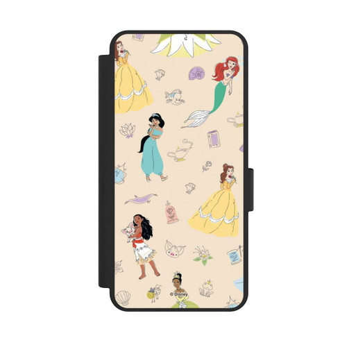 Samsung Galaxy S25 Edge NIVOflip Princess Pattern Beige Disney Princess