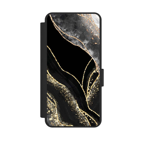 Samsung Galaxy S25 Edge NIVOflip Dark Marble Gold