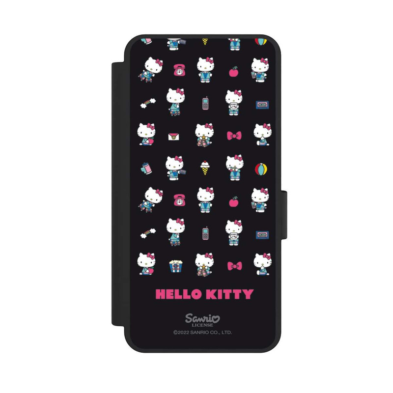Galaxy S25 Edge NIVOflip Hello Kitty 90s Schwarz