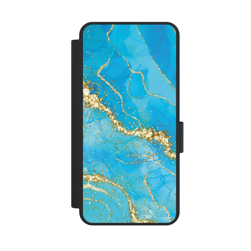 Galaxy S25 Edge NIVOflip Turquoise Gold Wallpaper