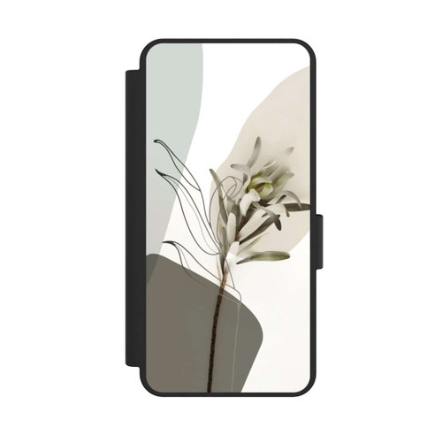 Samsung Galaxy S25 Edge NIVOflip Boho Line Art Olivgrün