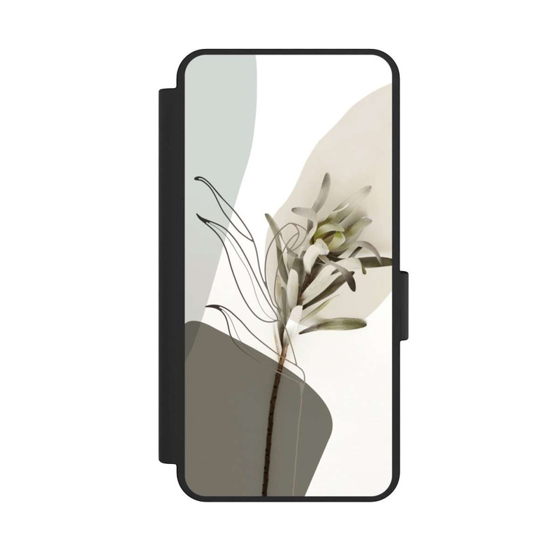 Galaxy S25 Edge NIVOflip Boho Line Art Olivgrün