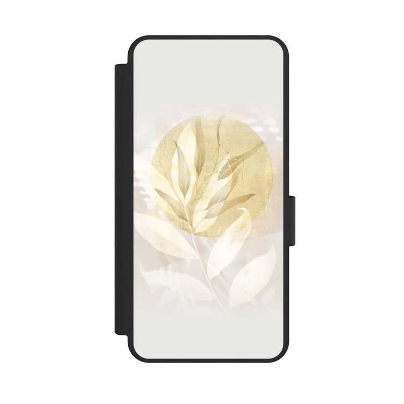 Galaxy S25 Edge NIVOflip Boho Gold Blumen Kunst