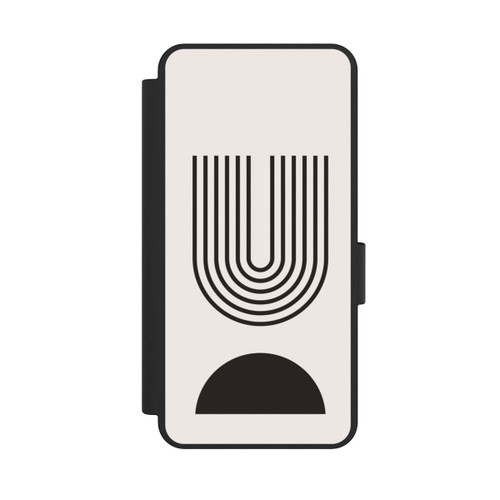 Samsung Galaxy S25 Edge NIVOflip Moderne Kunst Schwarze Linien