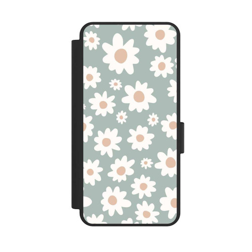 Samsung Galaxy S25 Edge NIVOflip Gänseblümchen Muster grün