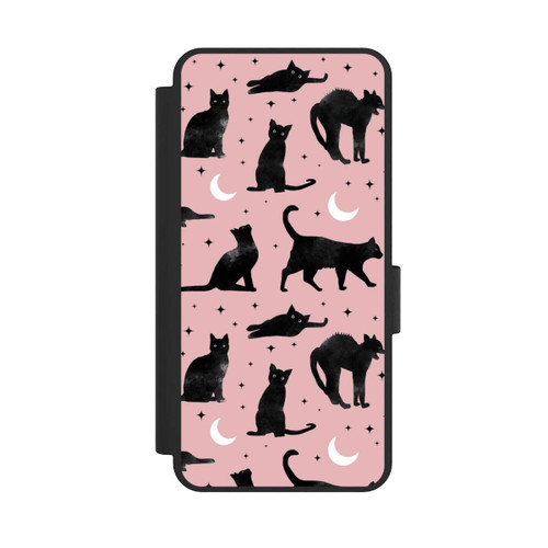 Samsung Galaxy S25 Edge NIVOflip Lune &amp; Chats Fond Rose