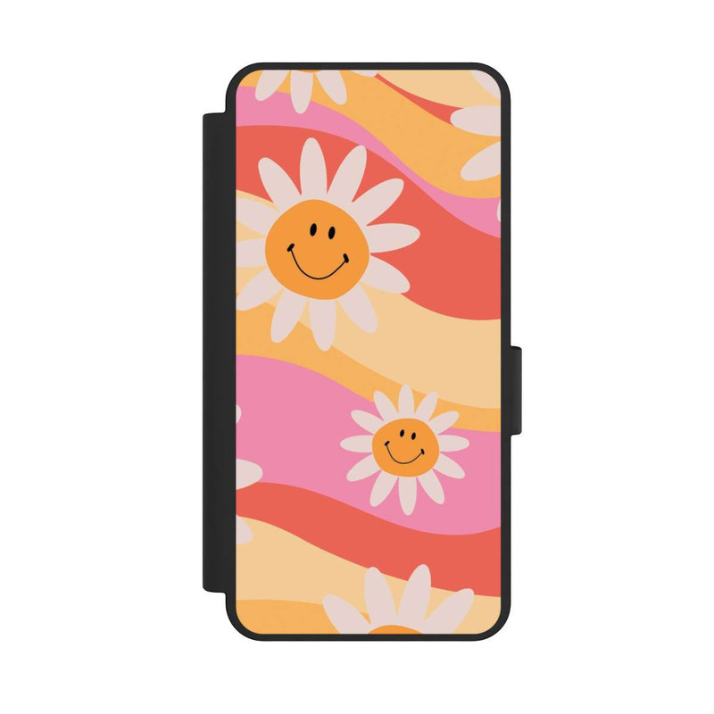 Galaxy S25 Edge NIVOflip Retro Smiles Orange Colorful