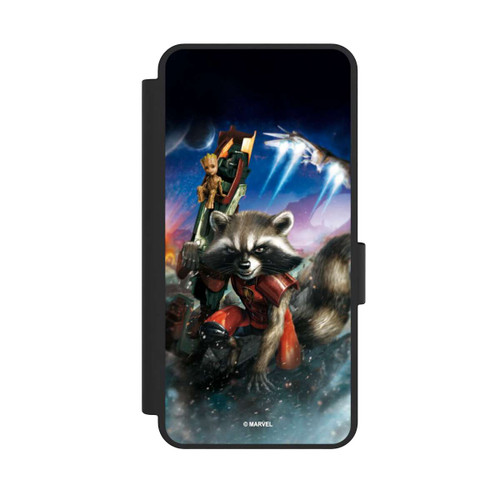 Samsung Galaxy S25 Edge NIVOflip Rocket &amp; Baby Groot Guardians Of The Galaxy