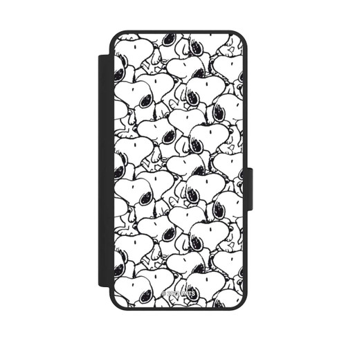 Samsung Galaxy S25 Edge NIVOflip Snoopy Muster Schwarz und Weiß
