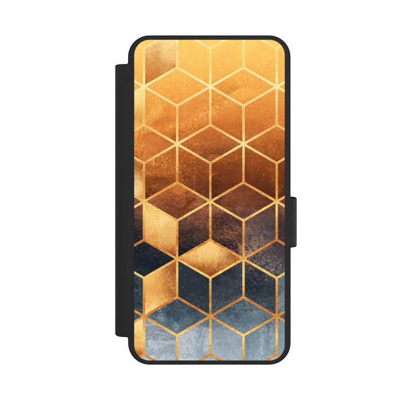 Galaxy S25 Edge NIVOflip Würfel goldener Farbverlauf