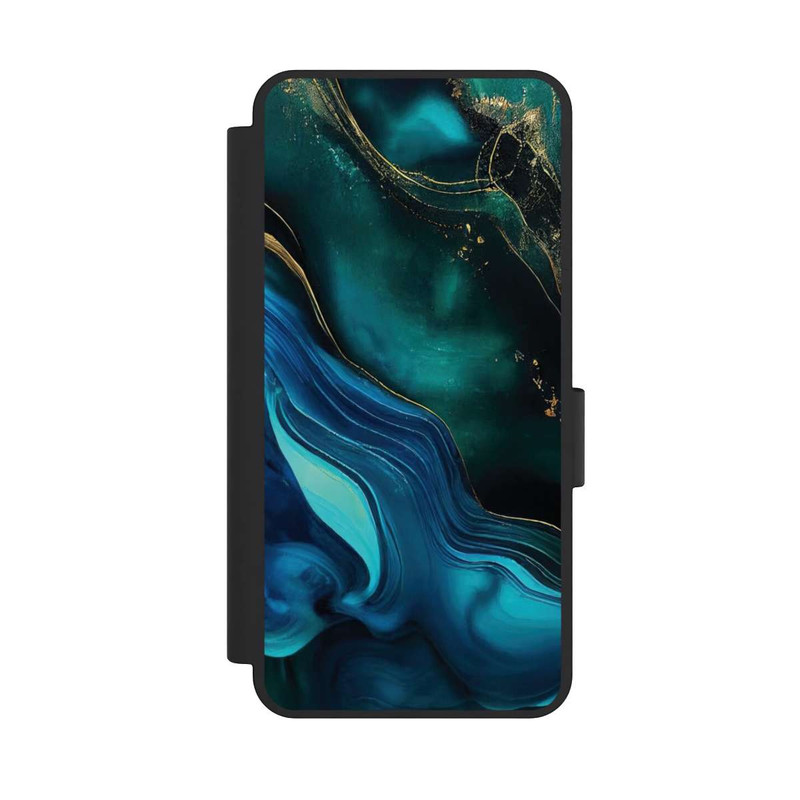 Galaxy S25 Edge NIVOflip Blaugoldene Tinte