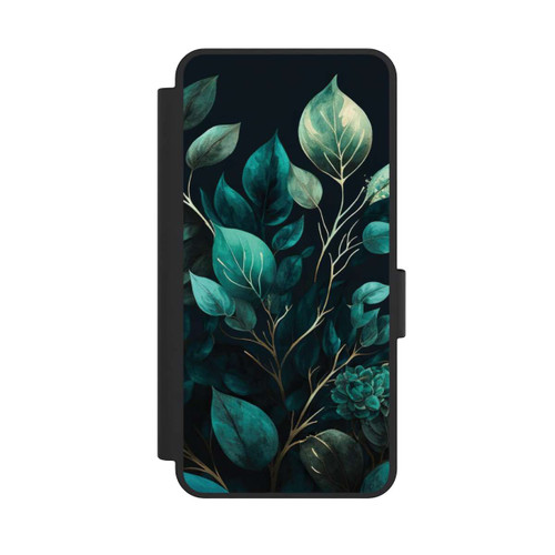 Samsung Galaxy S25 Edge NIVOflip Eukalyptus dunkler Hintergrund