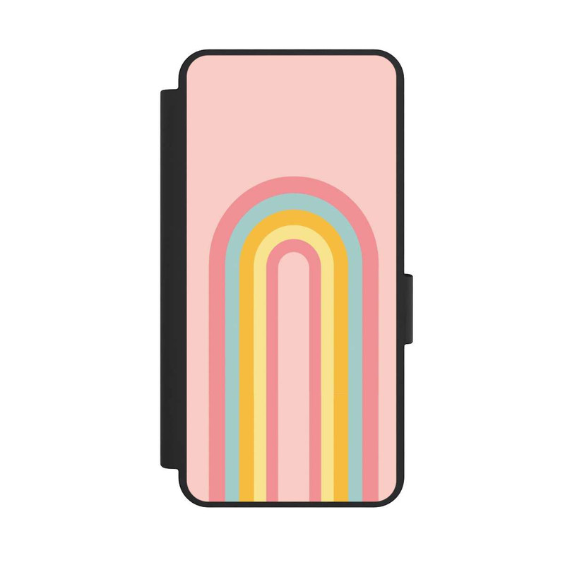 Galaxy S25 Edge NIVOflip Rosa Pastell Regenbogen lang
