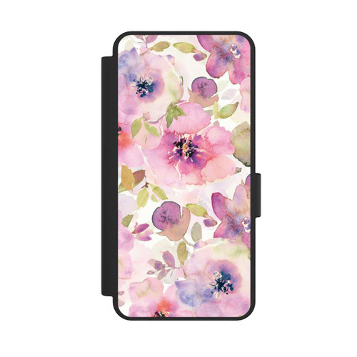 Samsung Galaxy S25 Edge NIVOflip Tapete mit rosa Blumen
