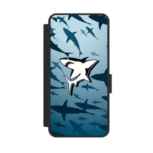 Samsung Galaxy S25 Edge NIVOflip Haie Muster Blau