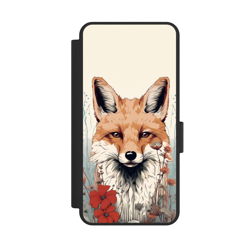 Galaxy S25 Edge NIVOflip  Fox with Flowers