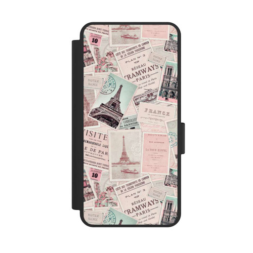 Samsung Galaxy S25 Edge NIVOflip Vintage Paris Postcards Pattern