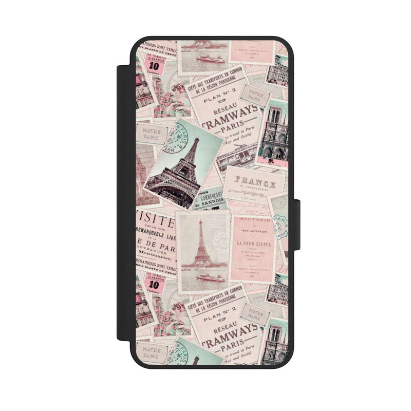 Galaxy S25 Edge NIVOflip Vintage Paris Postcards Pattern