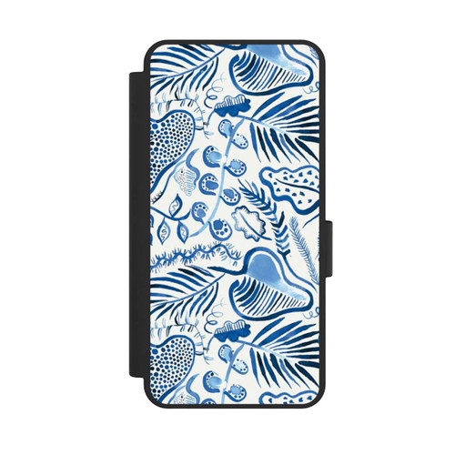 Samsung Galaxy S25 Edge NIVOflip Tropical Forest Leaves Blue