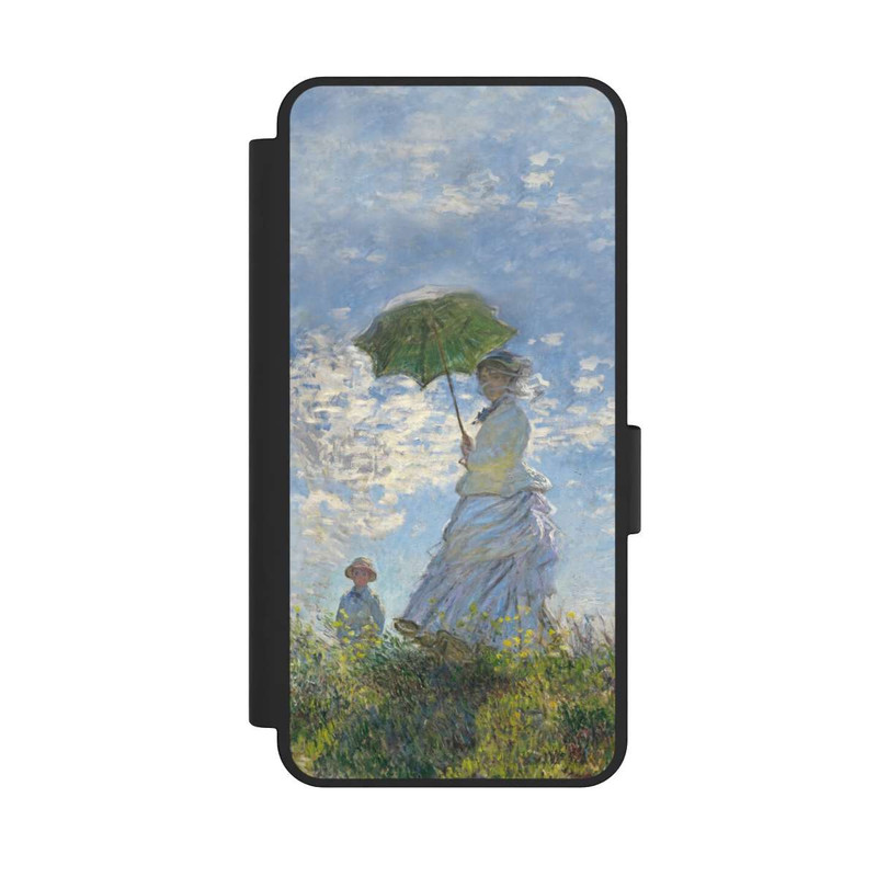 Galaxy S25 Edge NIVOflip Frau mit Sonnenschirm - Monet