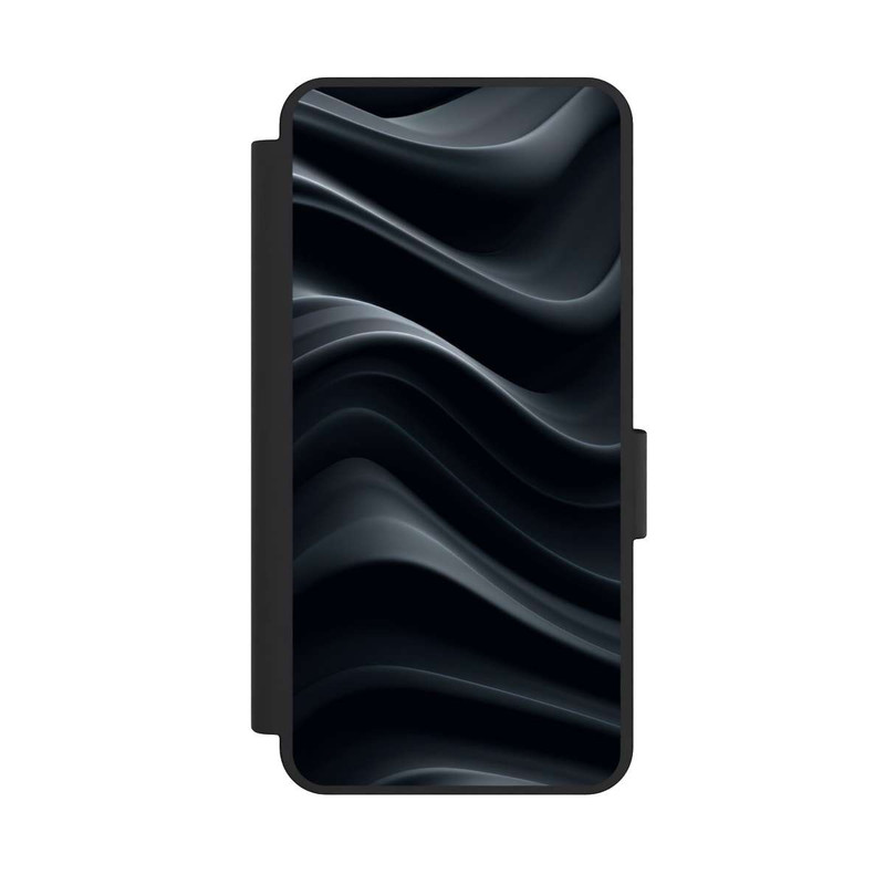 Galaxy S25 Edge NIVOflip Black Waves Texture