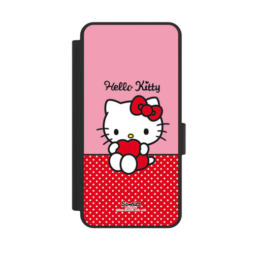 Samsung Galaxy S25 Edge NIVOflip Hello Kitty sitzend mit Herz
