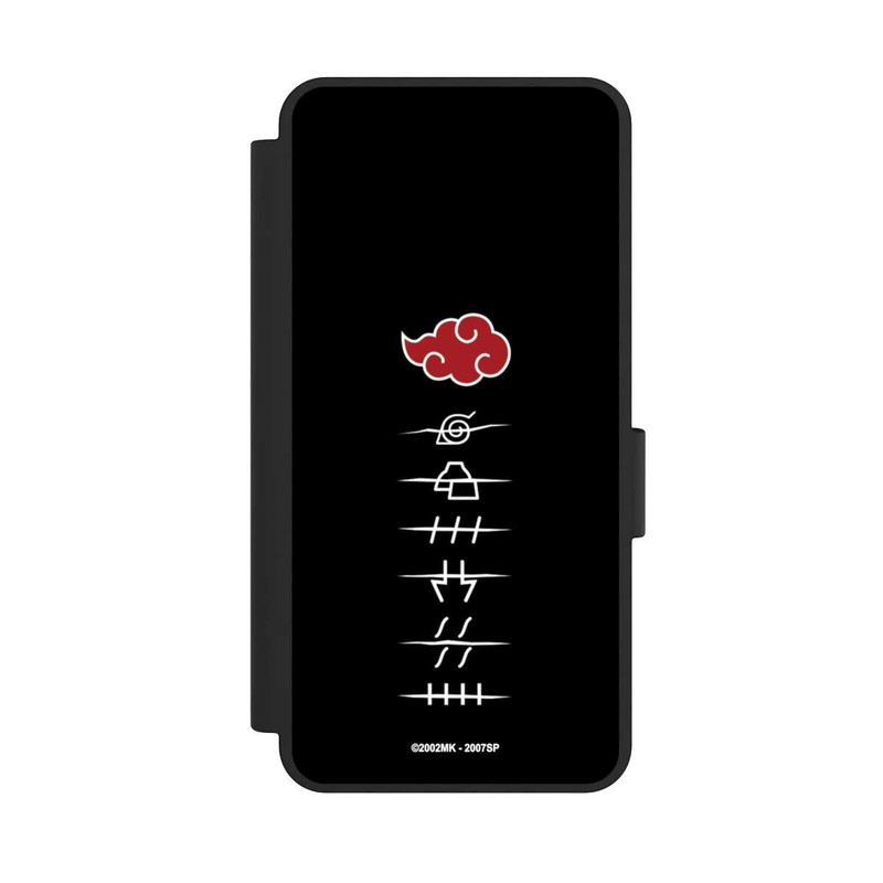Galaxy S25 Edge NIVOflip Symboles des membres de l'Akatsuki noirs