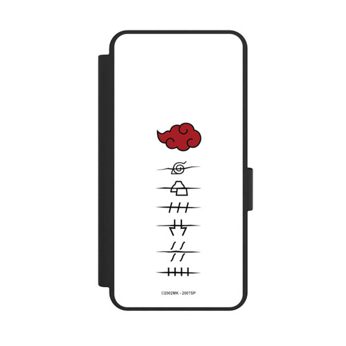 Samsung Galaxy S25 Edge NIVOflip Akatsuki Mitgliedersymbole Weiß