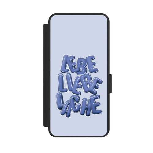 Samsung Galaxy S25 Edge NIVOflip Lebe Liebe Lache Blue