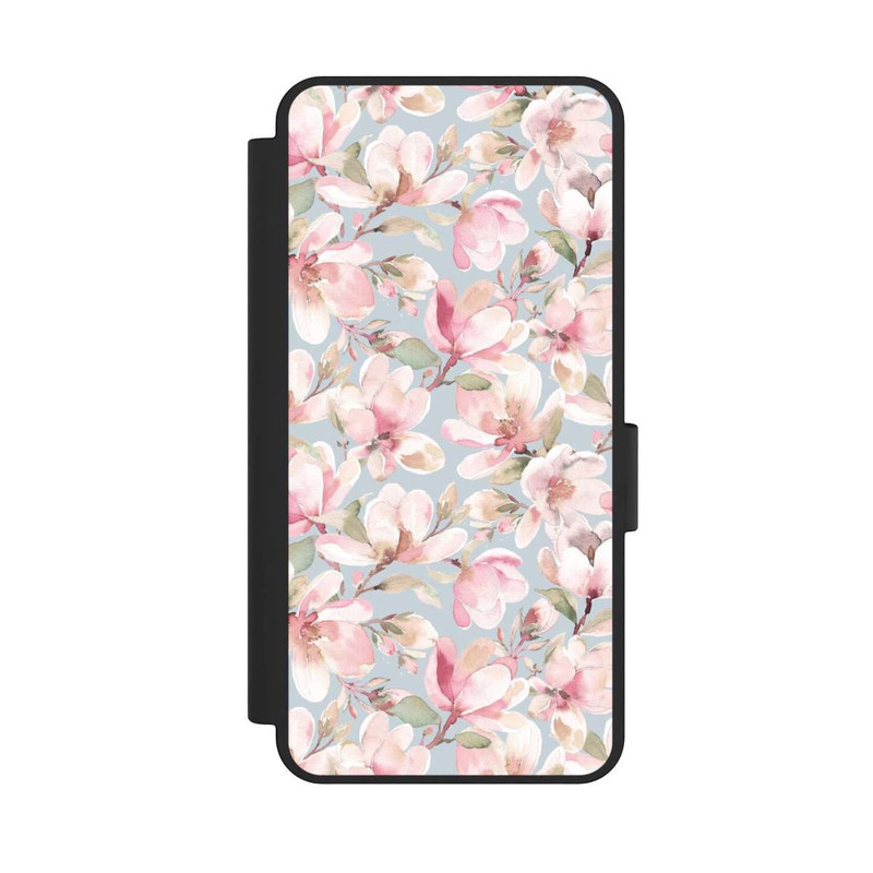 Galaxy S25 Edge NIVOflip Fleurs de magnolia rose pastel