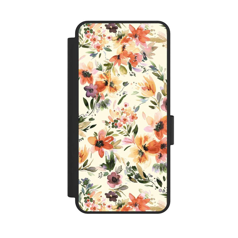 Galaxy S25 Edge NIVOflip Summer Artistic Flowers Ivory