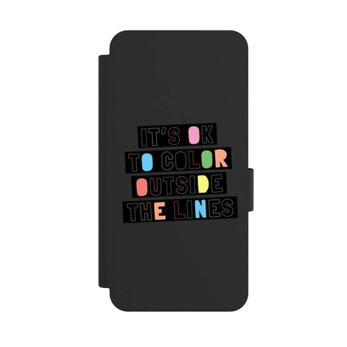 Samsung Galaxy S25 Edge NIVOflip Color Outside The Line Transparent