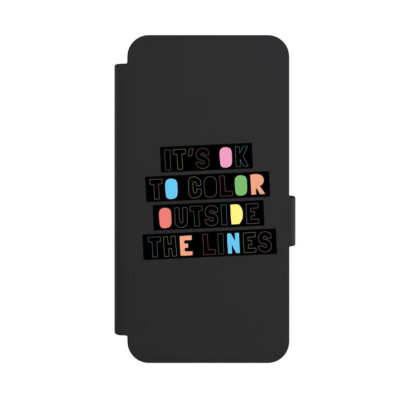 Galaxy S25 Edge NIVOflip Color Outside The Line Transparent