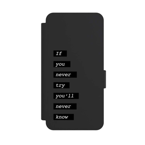 Samsung Galaxy S25 Edge NIVOflip If You Try Black Transparent