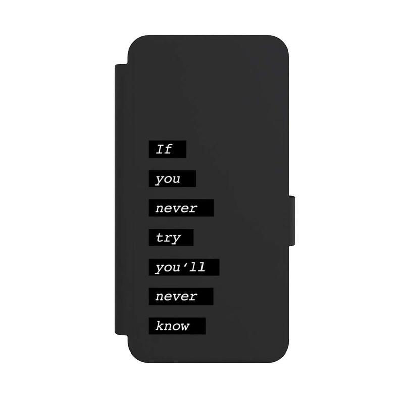Galaxy S25 Edge NIVOflip If You Try Black Transparent