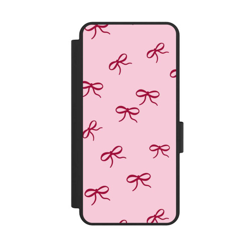 Samsung Galaxy S25 Edge NIVOflip Bows Red Pink Pattern