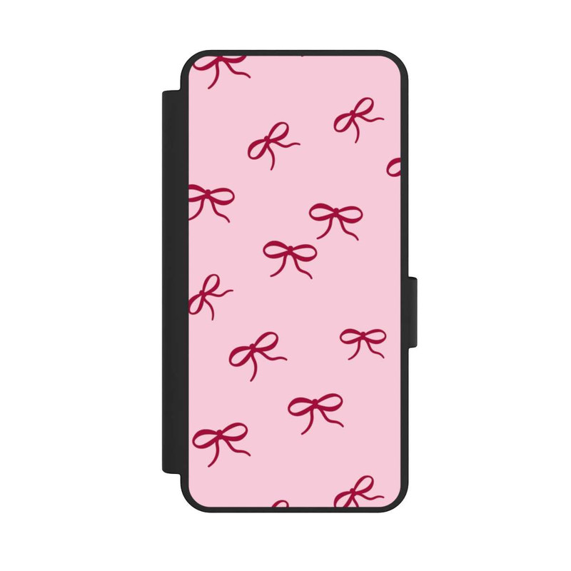 Galaxy S25 Edge NIVOflip Bows Red Pink Pattern