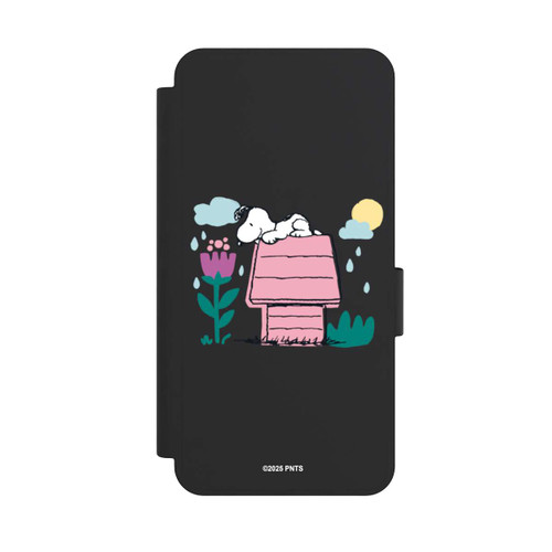 Samsung Galaxy S25 Edge NIVOflip Snoopy Hundehütte Frühling transparent