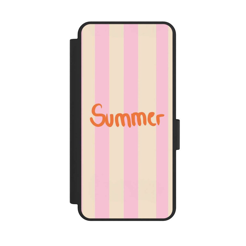 Galaxy S25 Edge NIVOflip Summer Pink And Orange Stripes